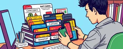 Tenha cartões específicos para cada categoria de gasto