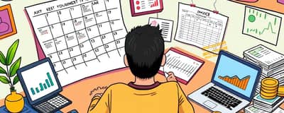Tenha uma rotina semanal para revisar as finanças