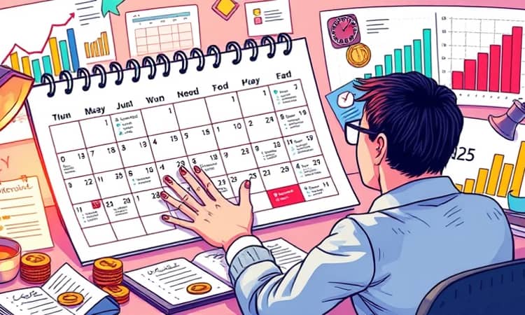 Estabeleça dias fixos para revisar o orçamento