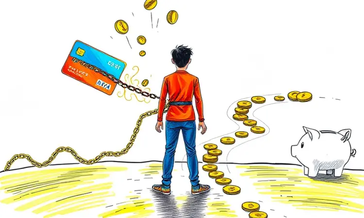 Reduza o uso do cartão de crédito para evitar dívidas