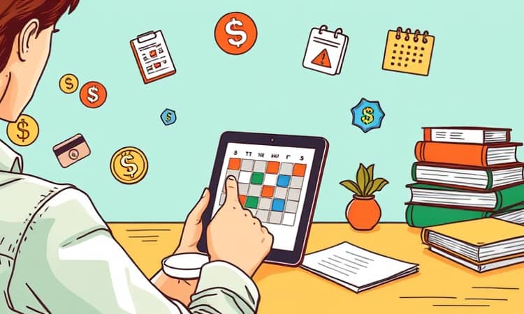 Organize pagamentos recorrentes com antecedência