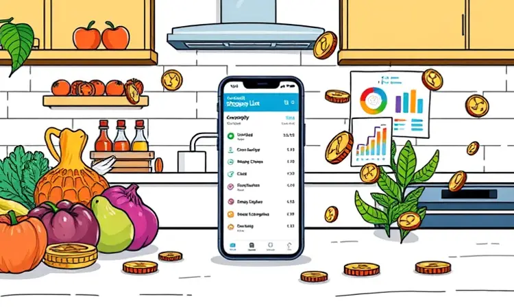 Monte listas de compras integradas ao controle financeiro