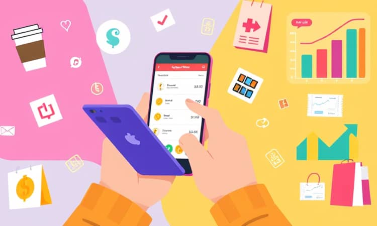 Registre pequenas despesas rapidamente pelo app